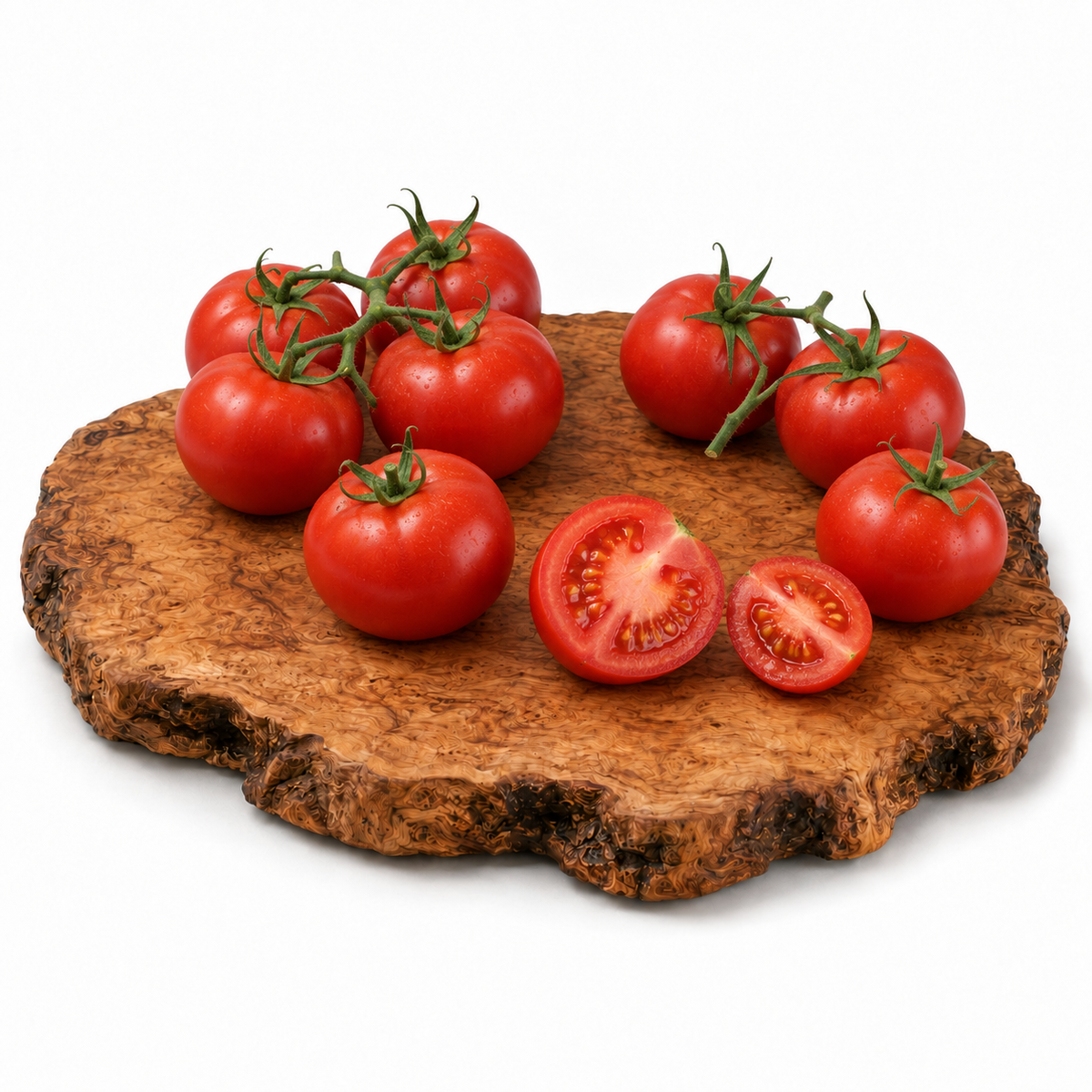 Moneymaker Tomatenpflanze mit reifen roten Früchten