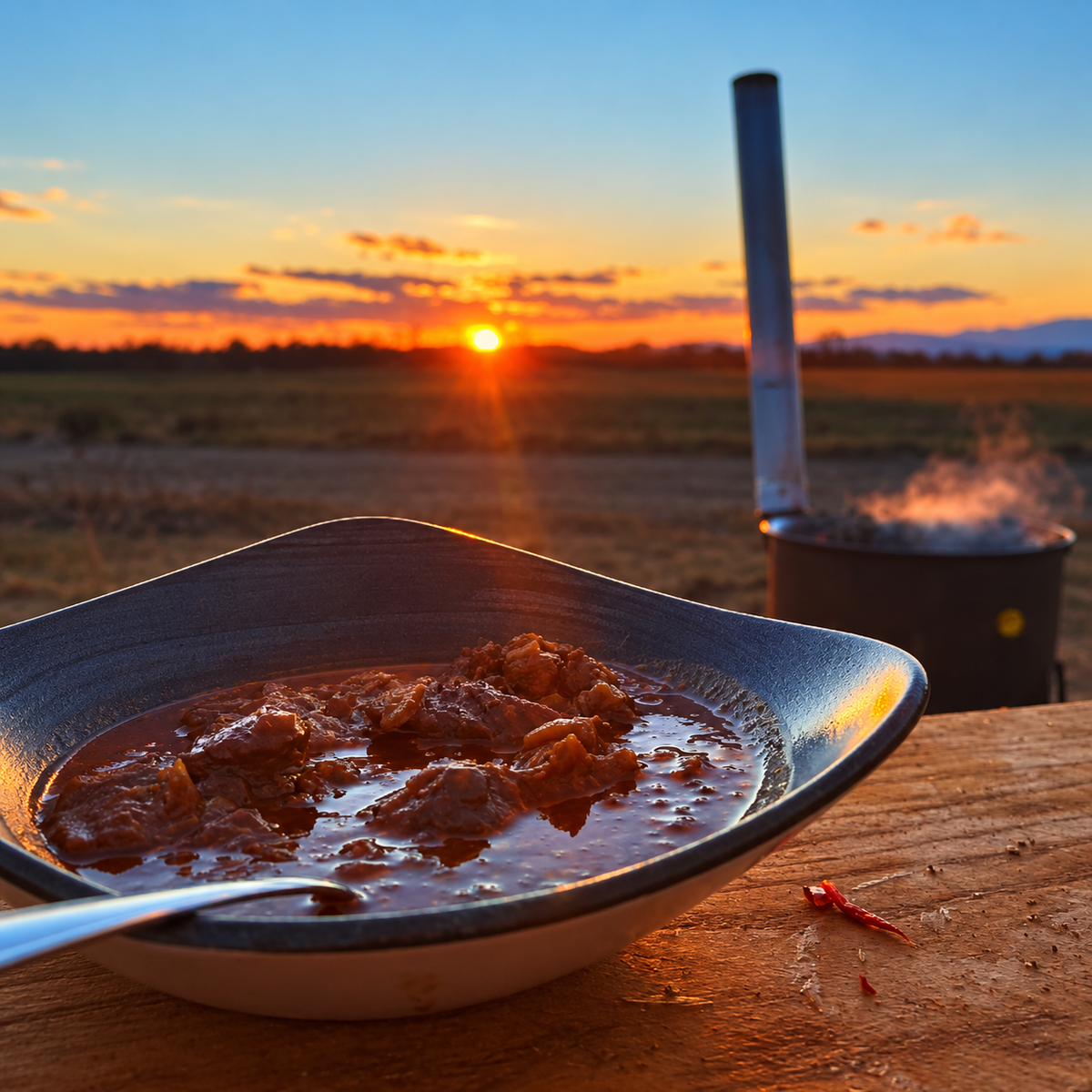 Chili Colorado, die Original Chili con Carne Version mit Rindfleisch in Chilipaste