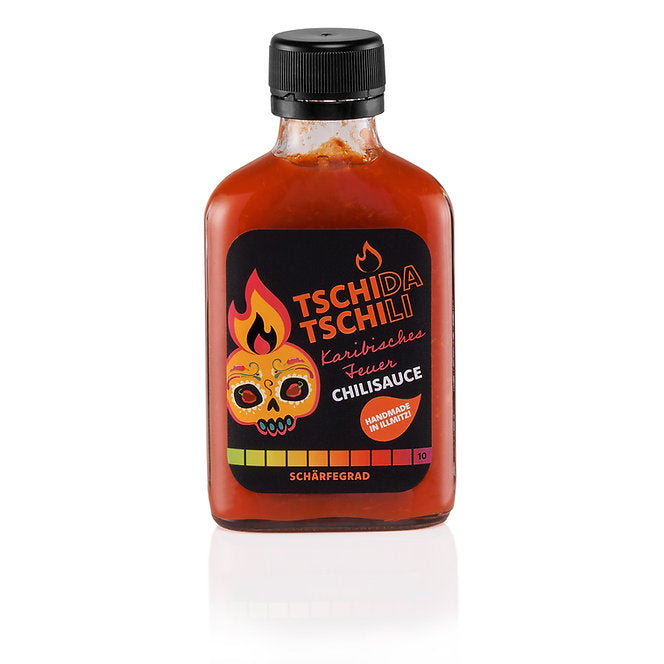 Karibisches Feuer – extrem scharfe Chilisauce von Tschida Tschili