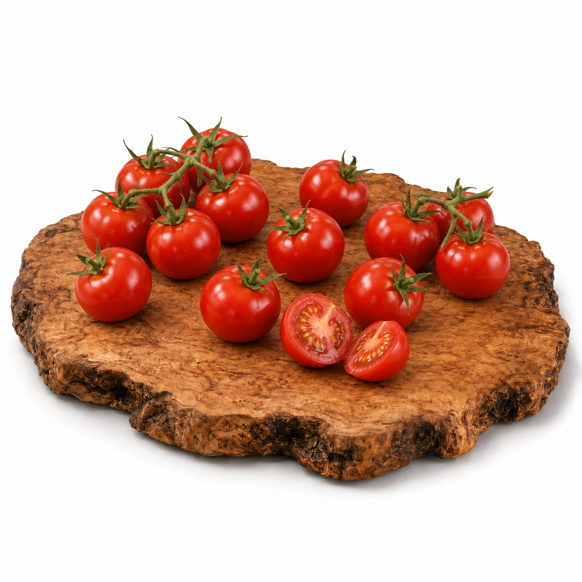 Ruthje Tomatenpflanze mit reifen roten Cocktailtomaten